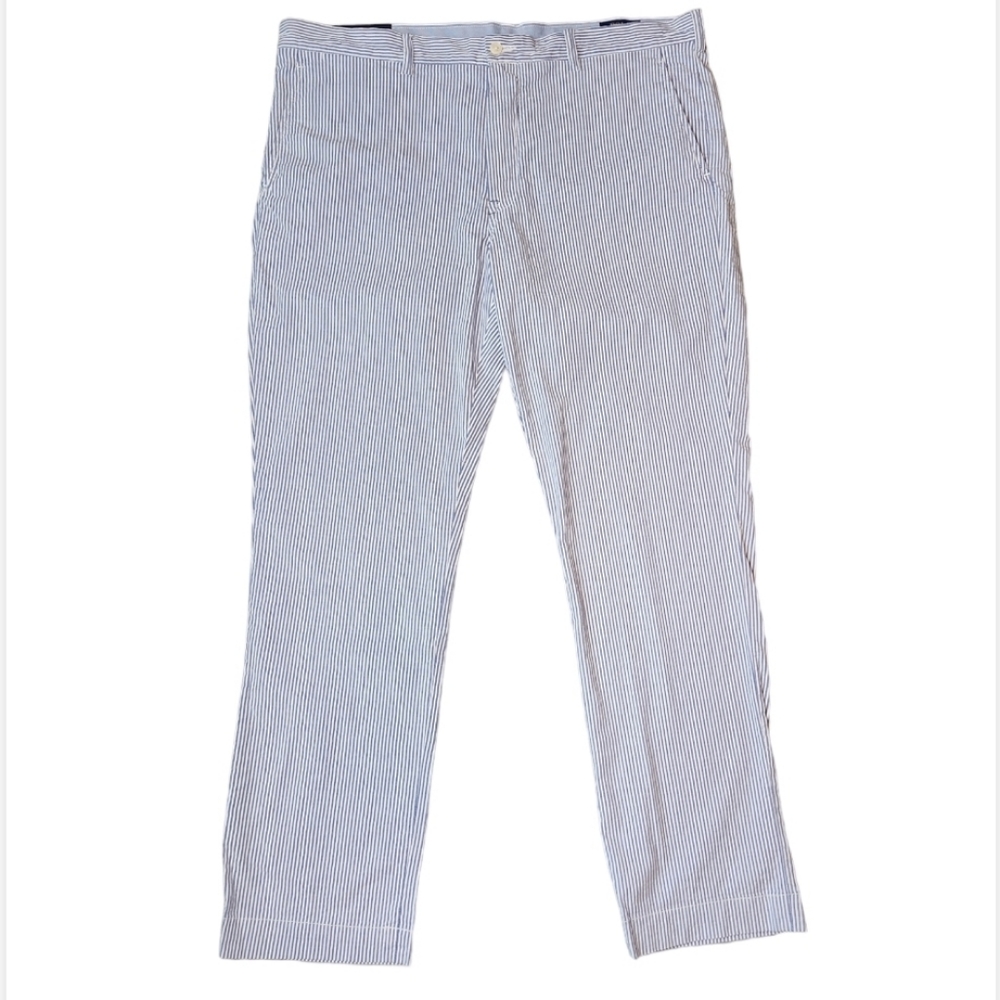 Polo Ralph Lauren Stretch Straight Fit Pants Blue and White Striped 40x32 New